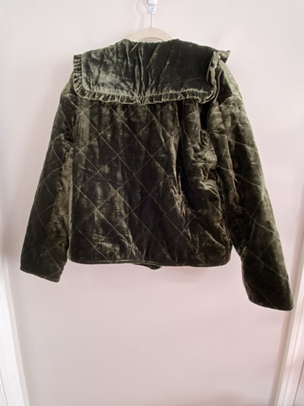 Anthropologie The Hazel Velvet Quilted Jacket by Maeve SIZE S new with tag - Picture 5 of 8